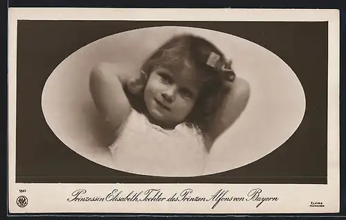 AK Portrait von Prinzessin Elisabeth von Bayern