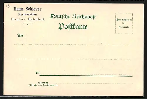 Lithographie Hamburg-Neustadt, Jungfernstieg mit Vierländerinnen