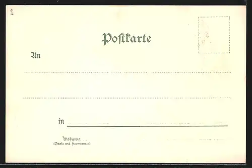 Lithographie Halle a. S., Rathaus u. Gasthaus Rathauskeller, Francke-Stiftung, Ribeckplatz mit Strassenbahn