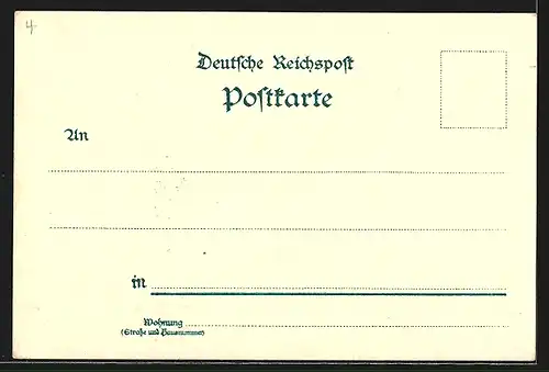 Lithographie Goslar a. H., Teilansicht, Kaiserhaus, Domcapelle