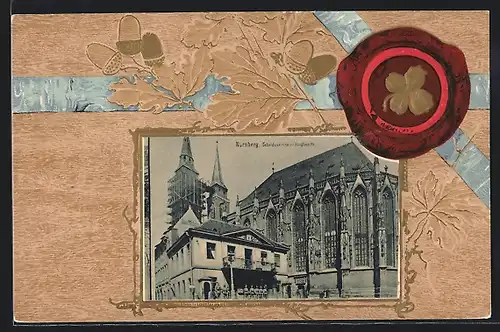 AK Nürnberg, Sebalduskirche mit Hauptwache