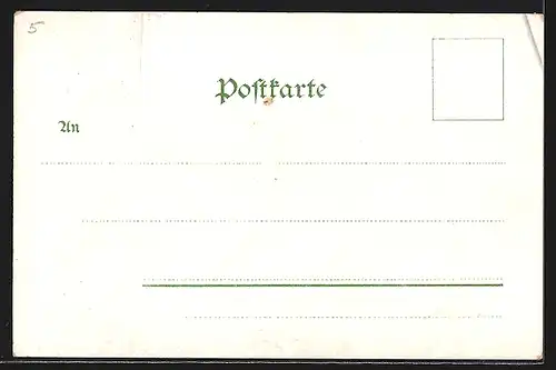 Lithographie Trier, Ortspanorama von Westen gesehen