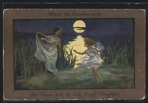 Künstler-AK S. Barham (unsign.): Fabelwesen tanzen, The Dance with the Lake King`s Daughter