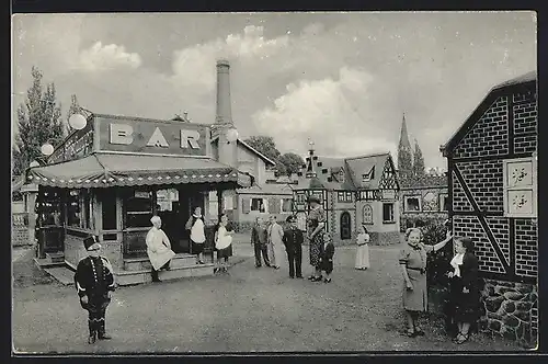 AK Berlin, Schaefer`s Märchenstadt Liliput, Liliputaner an der Bar