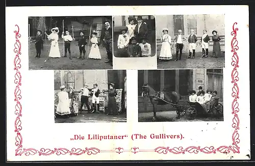 AK Die Liliputaner The Gullivers, Mehrfachansicht