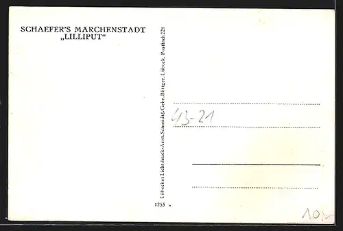 AK Schaefer's Märchenstadt Lilliput, Tanz in Kostümen