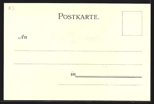 Künstler-AK Heinrich Kley: München, Propylaen im Abendrot