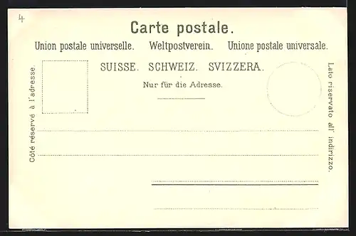 Lithographie Basel, Jacob-Denkmal, St. Johann-Tor, Ortspanorama von Gross-Basel