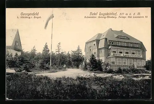 AK Georgenfeld / Erzgeb., Ansicht vom Hotel Lugsteinhof