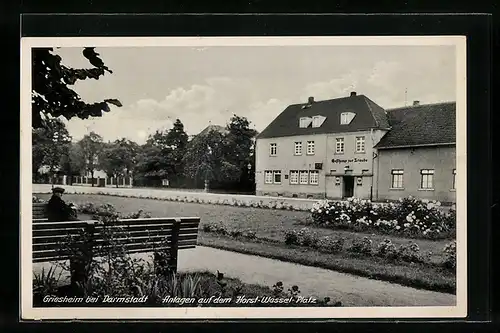 AK Griesheim bei Darmstadt, Anlagen auf dem Platz