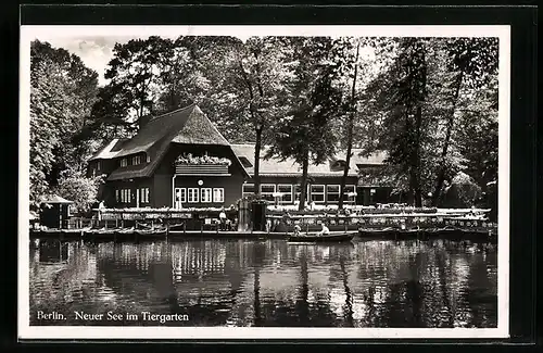 AK Berlin, Neuer See im Tiergarten