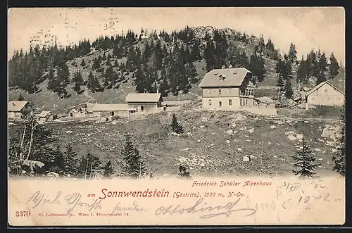 AK Göstritz, Friedrich Schüler Alpenhaus am Sonnwendstein