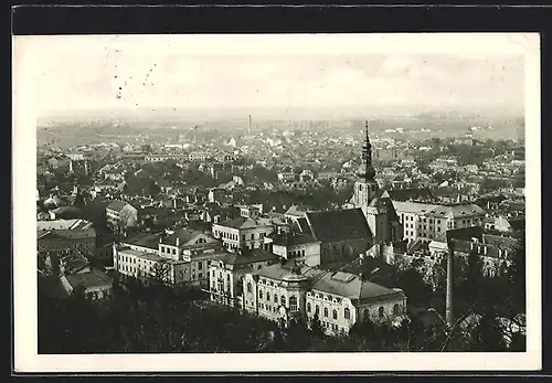 AK Baden b. Wien, Gesamtansicht mit Theater und städtischer Heilanstalt im Vordergrund