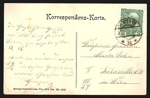 AK Weidling, Totalansicht aus der Vogelschau