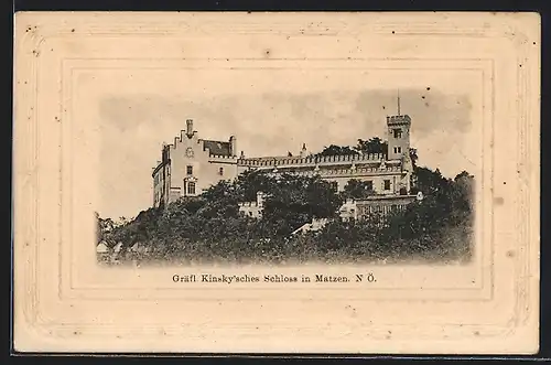 AK Matzen, Gräfl. Kinsky`sches Schloss