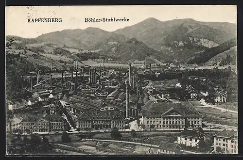 AK Kapfenberg, Blick auf die Böhler-Stahlwerke