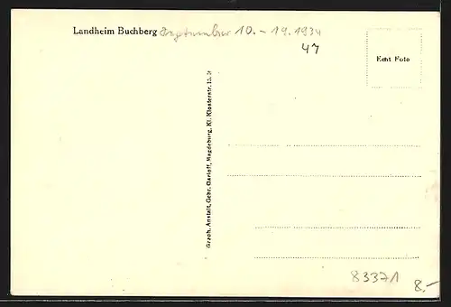 AK Walbeck, Landheim Buchberg der Berthold-Otto-Schule