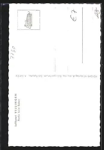 AK Villingen, Strassenpartie mit Gasthaus Raben