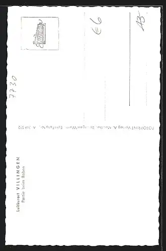 AK Villingen, Strassenpartie mit Gasthaus Raben