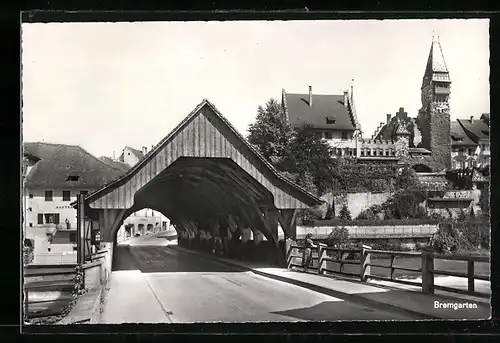AK Bremgarten, Ortspartie an der Brücke