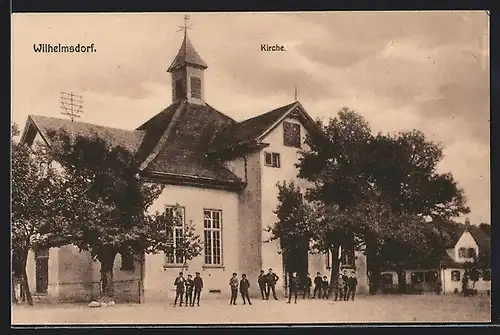 AK Wilhelmsdorf, Blick auf die Kirche