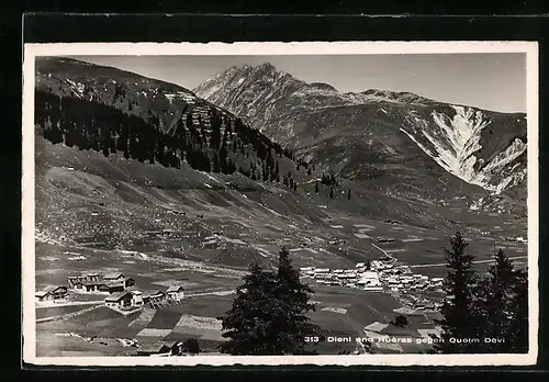 AK Dieni, Panorama mit Blick auf Ruèras und Quolm Devi