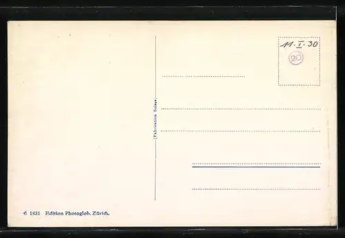 AK Wald, Ortsansicht gegen Alp Scheidegg
