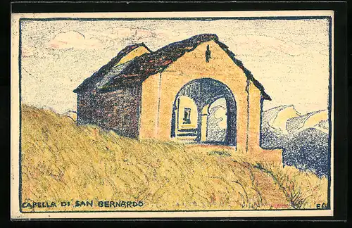 Künstler-AK San Bernardo, Capella