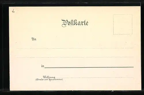 Lithographie Ulm, Partie der Stadtmauer am Metzgerturm