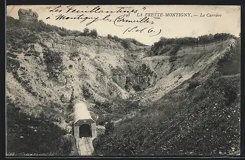 AK La Frette-Montigny, La Carriere, Steinbruch