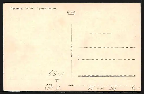 AK Zel. Brod, Nadrazi, Bahnhof