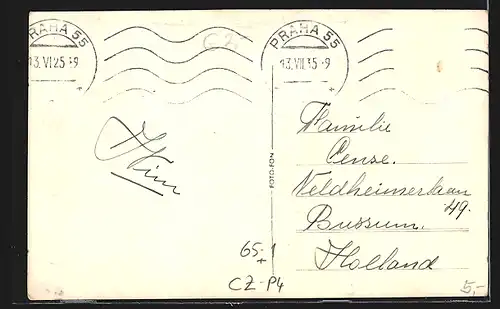 AK Prag / Praha, Blick zum Wilson-Bahnhof