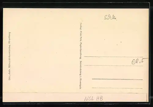 AK Schmiedeberg i. Riesengebirge, Eisenbahner-Erholungsheim m. Hochgebirge