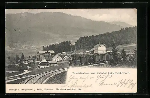 AK Eleonorenhain, Touristenhaus und Bahnhof