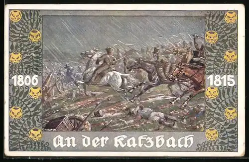 Künstler-AK Ernst Kutzer: Schlacht an der Katzbach