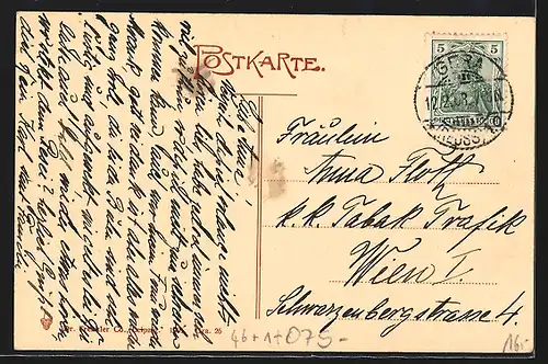 AK Gera, Heinrichsbrücke mit Strassenbahn