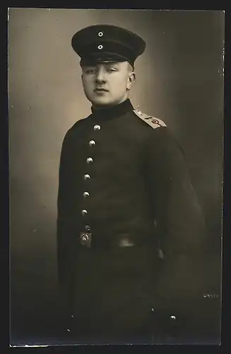 Foto-AK junger Soldat Heinrich Hertens in Uniform J. Rgt. 8