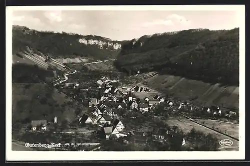 AK Gutenberg /Teck, Ortsansicht aus der Vogelschau