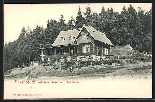 AK Sebnitz, Finkenbaude auf dem Finkenberg