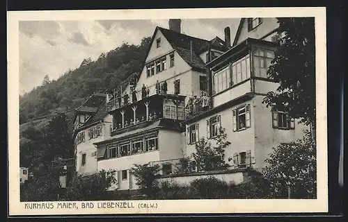 AK Bad Liebenzell /Calw, Blick auf das Kurhaus Maier