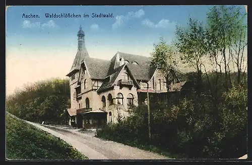 AK Aachen, Gasthaus Waldschlösschen im Stadtwald