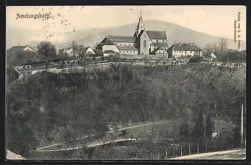 AK Amelungsborn, Ortsansicht aus der Vogelschau