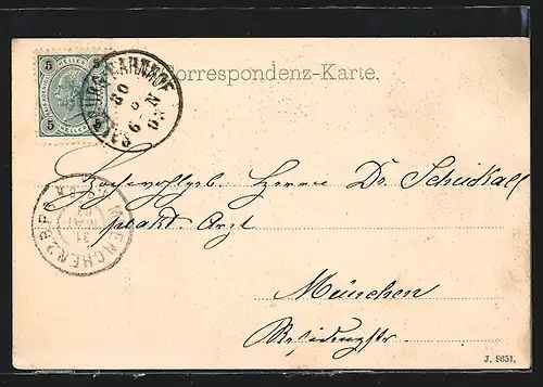 AK Salzburg, Brücke und Festung