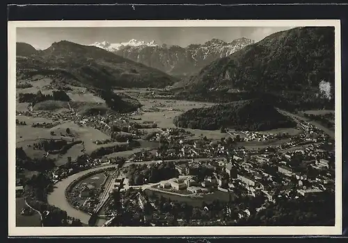 AK Bad Ischl, Teilansicht mit Dachstein