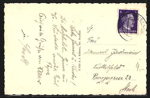 AK Wiener Neustadt, Pionierteich im Parke der Kriegsschule