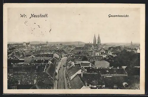 AK Wr. Neustadt, Gesamtansicht