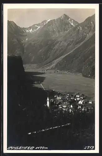 AK Längenfeld, Teilansicht mit Kirche