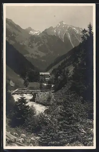 AK Mayrhofen /Zillertal, Gasthaus Zillergrund