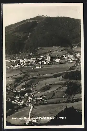 AK Mariazell /Steiermark, Blick von Rasing auf den Ort