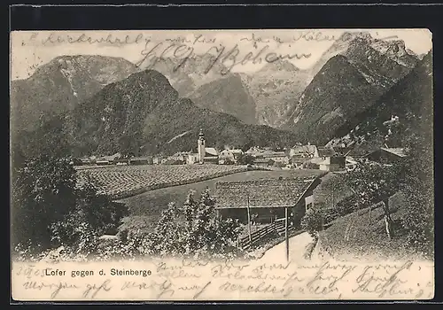 AK Lofer, Teilansicht gegen die Steinberge